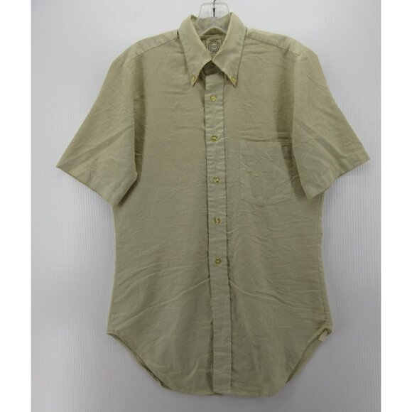 VINTAGE Arrow Shirt Medium 6 Button Cum Laude Oxford Tapered 60s USA * - Picture 1 of 12